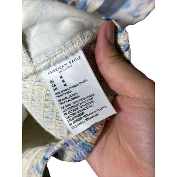 American Eagle Floral Print Cropped Top Size M - Picture 5 of 7